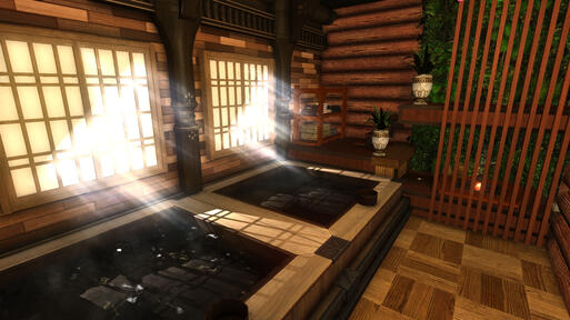 The Log Baths &amp; Sauna (demolished)